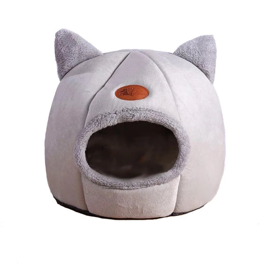 Cat Bed Winter Cave with Removable Cushion