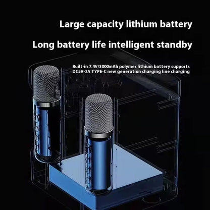Portable Dual Microphone Karaoke Machine