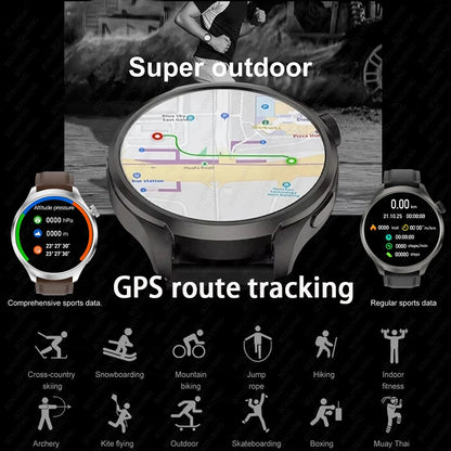 Smart Watch Men Waterproof Fitness GPS Bluetooth Call