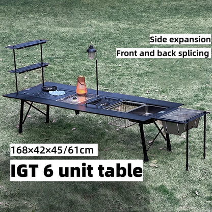 Outdoor Camping Table with Portable Aluminum Alloy