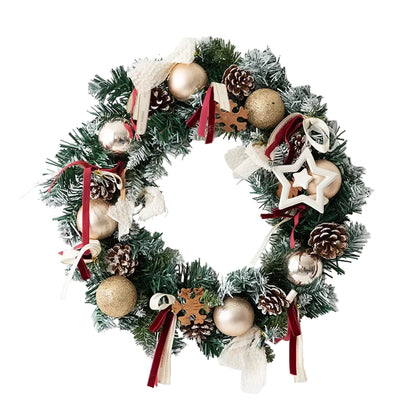 Christmas Hanging Ornament with Pinecone Ball Decoration