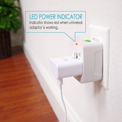 Universal Plug Travel Adapter  with USB Type C Ports