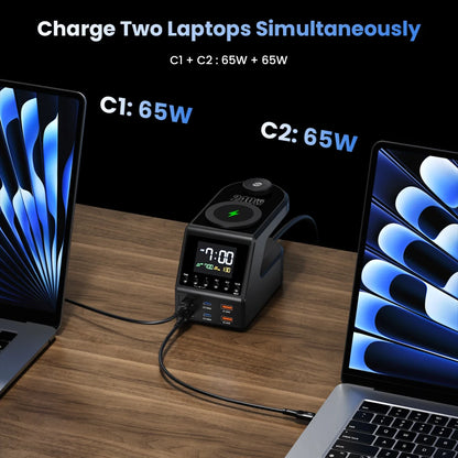 Charger Station GaN 240W Wireless USB-C Fast
