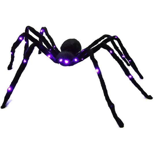 Halloween Spider Decoration with Light-Up Red Eyes