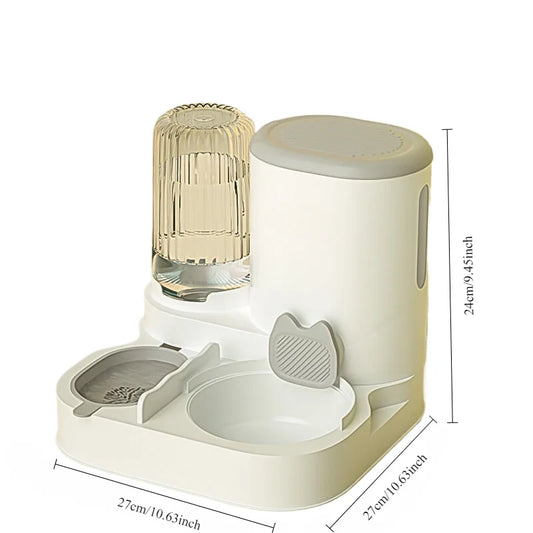 Pet Feeder Automatic Bowl with Water Dispenser