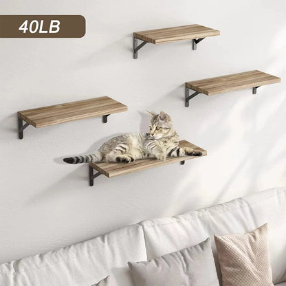 Wall Shelves with Wooden Floating for Living Room