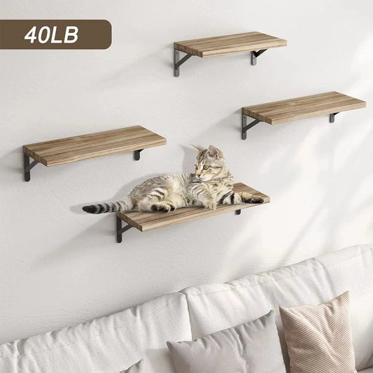 Wall Shelves with Wooden Floating for Living Room