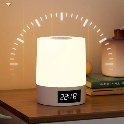 Night Lamp Light Clock with Dimmable LED for Bedroom