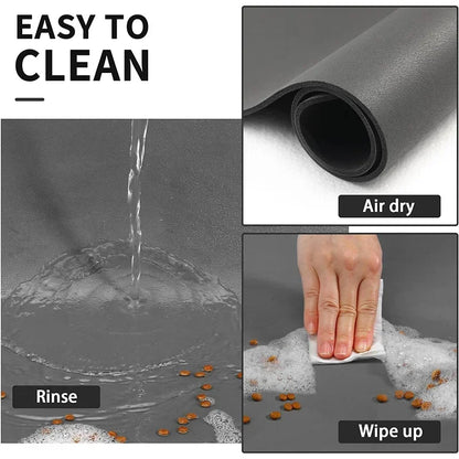 Pet Feeding Mat (Grey)