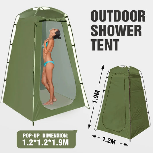 Outdoor Privacy Shower Tent with Waterproof UV Protection