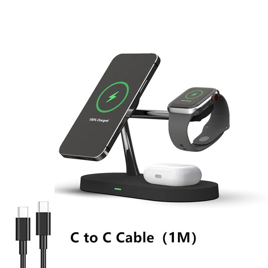 3 in 1  Wireless Charger Stand for iPhone & Apple Watch