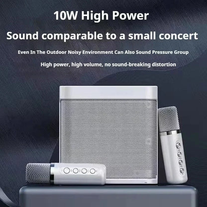Speaker Karaoke Machine with Dual Wireless Microphones