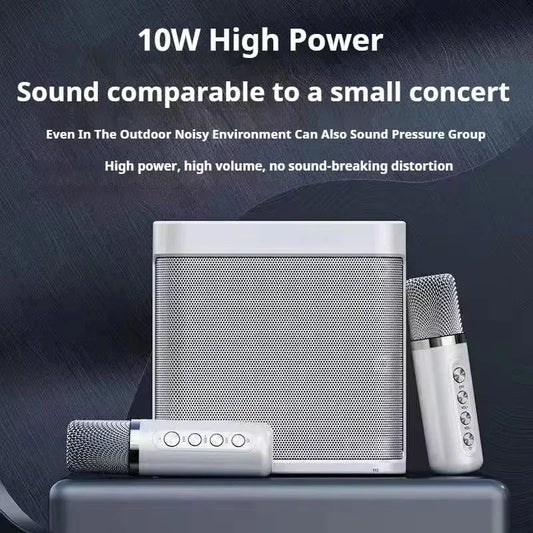 Speaker Karaoke Machine with Dual Wireless Microphones