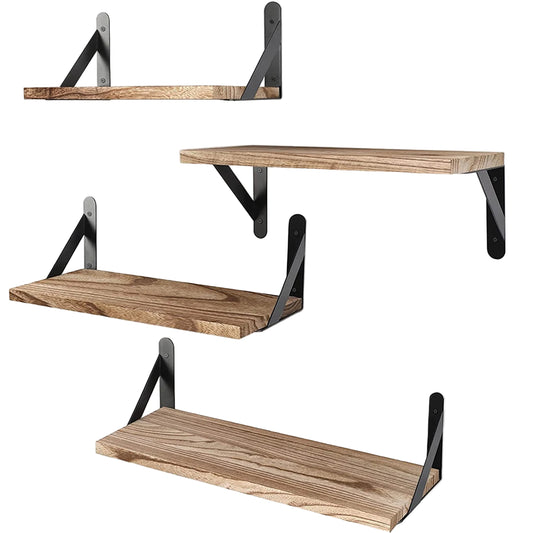 Wall Shelves with Wooden Floating for Living Room