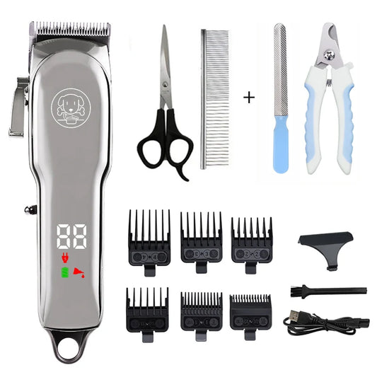Pet Hair Clipper Rechargeable Low Noise Trimmer