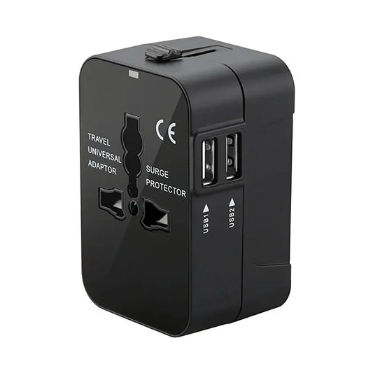 Travel Plug Adapter Universal USB Locking
