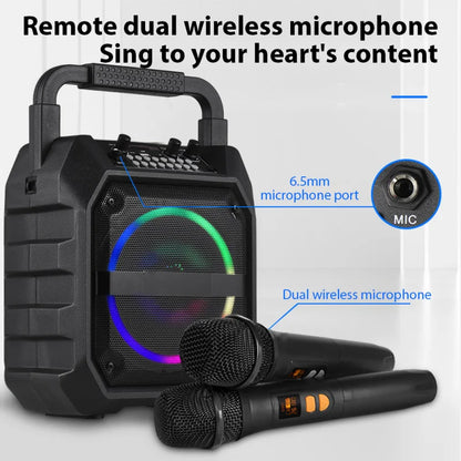 Wireless Karaoke System with Speaker & Microphone Set