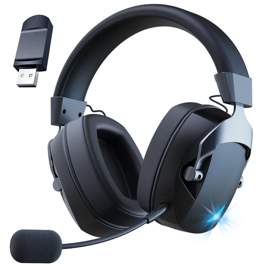 Wireless Bluetooth Noise Cancelling Gaming Headset with Mic