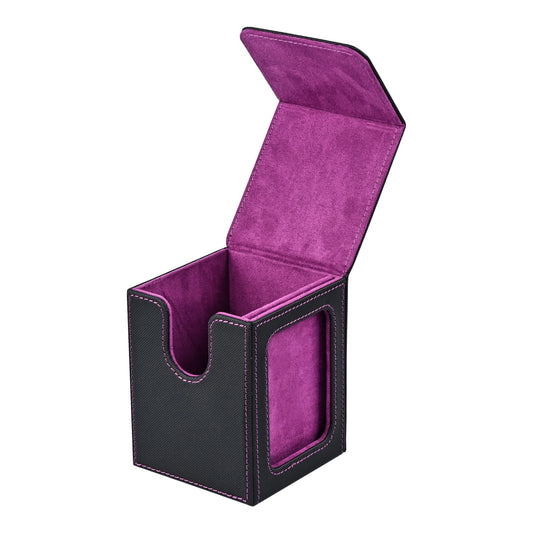 Trading Card Storage Box Magnetic PU Leather