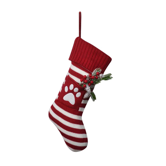 Christmas Knitted Stockings Gift Decoration