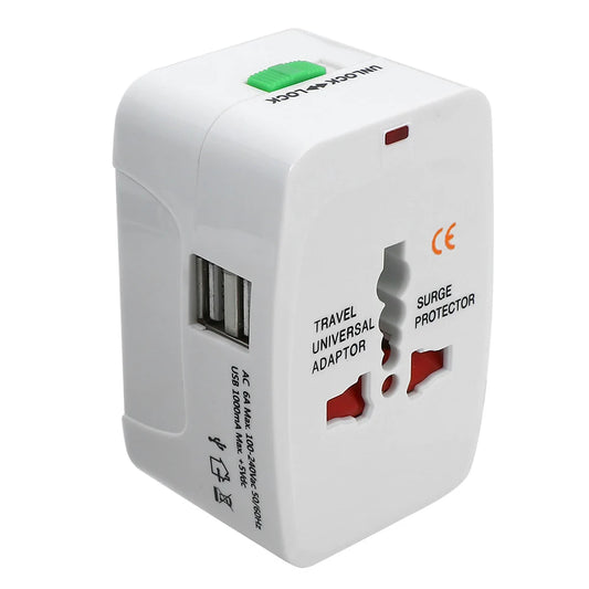 Universal Plug Travel Adapter  with USB Type C Ports