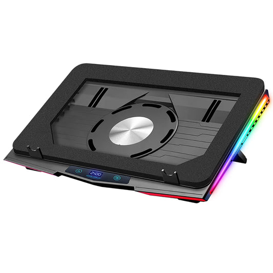 Laptop Cooling Pad Adjustable RGB Quiet USB Fans