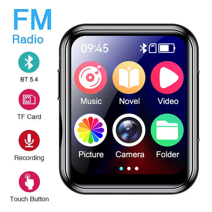 MP3 Player Bluetooth HiFi Walkman Touch Screen Speaker Recorder