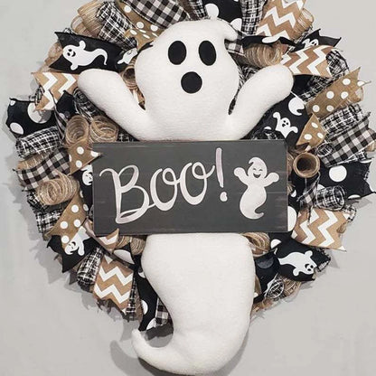 Halloween Wreath Ghost Doll Indoor Decoration