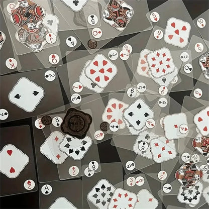 Playing Cards Waterproof Transparent PVC for Poker Games