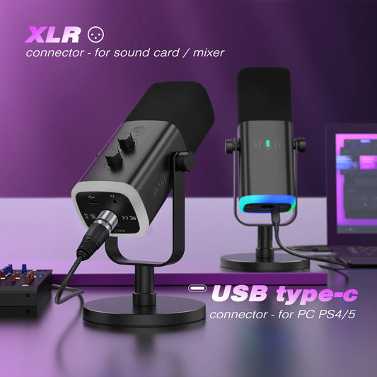Dynamic Gaming Microphone USB XLR