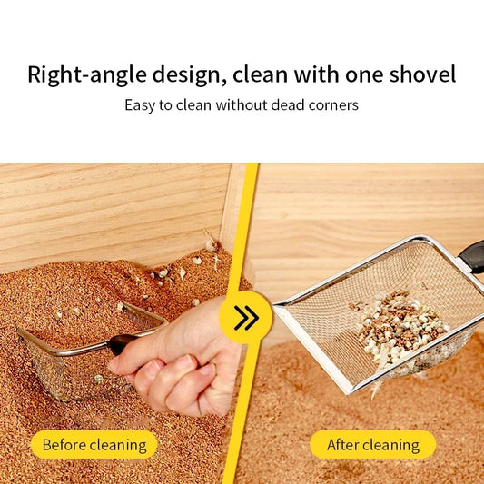 Cat Litter Scoop Stainless Steel Mesh Sifter