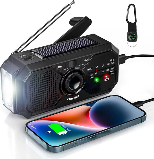 Portable Emergency AM/FM Dynamo Radio Power Bank