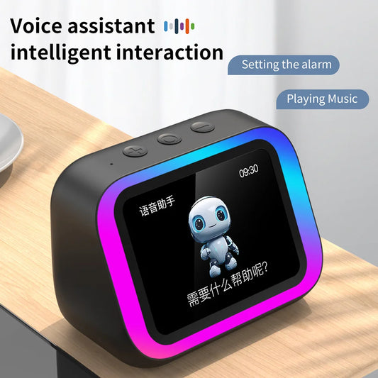 Bluetooth Speaker Alarm Clock with Voice Assistant