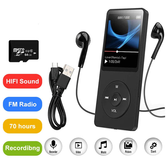 MP4 MP3 Music Player Bluetooth FM Radio Recorder