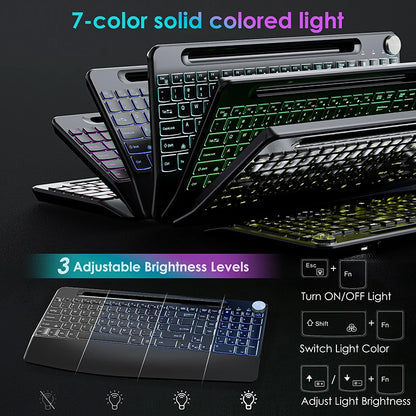 RGB Wireless Rechargeable Keyboard Mouse Combo