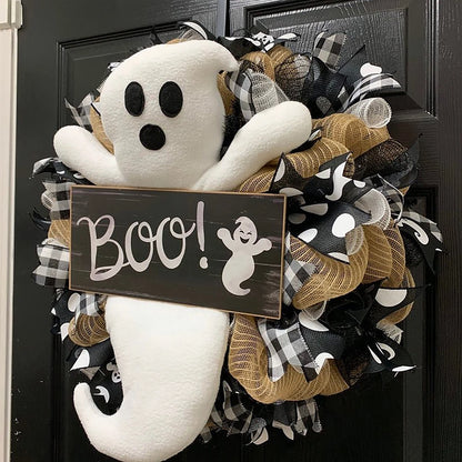 Halloween Wreath Ghost Doll Indoor Decoration