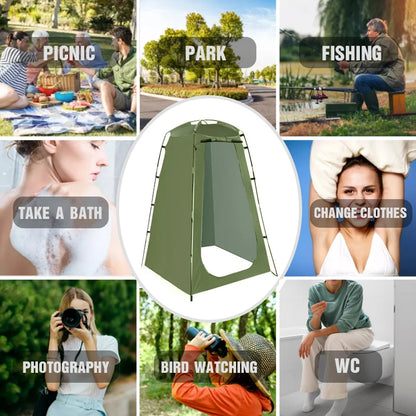 Outdoor Privacy Shower Tent with Waterproof UV Protection