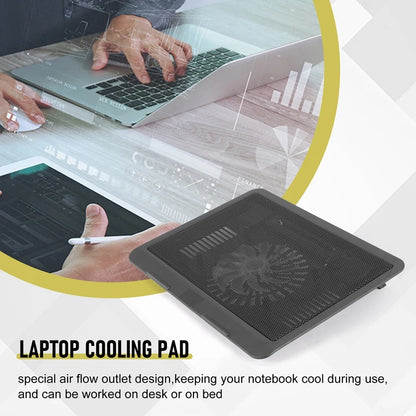 Laptop Cooling Pad Silent Adjustable Stand 14-17 Inch
