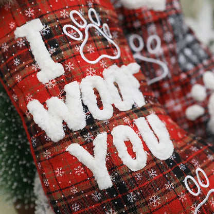 Christmas Fur Stockings Decoration