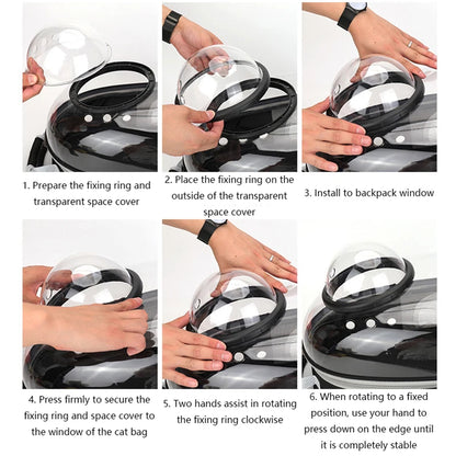 Transparent Pet Backpack Carrier