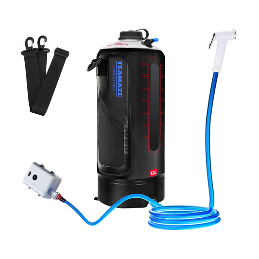 Outdoor Shower Camping Shower Bag with Solar Pressure Pump