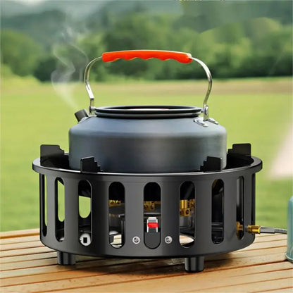 Gas Camping Stove Burner with 19800W Windproof Ignition