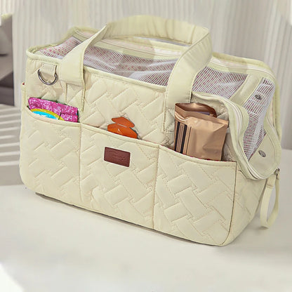 Cat Carrier Bag Portable Breathable Soft-Sided Travel