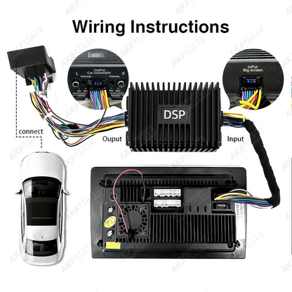 DSP Android Radio 4 Channel Car Amplifier