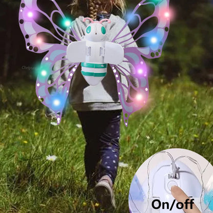 Fairy Wings Electric Light Up Butterfly Costume for Kids