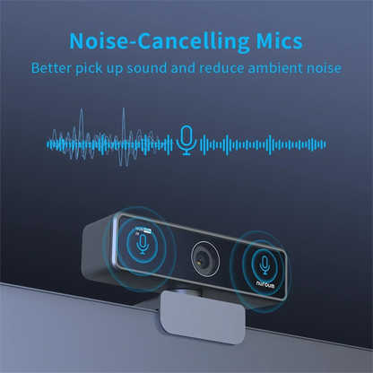 Webcam USB 1080p 60fps Full HD with Microphone