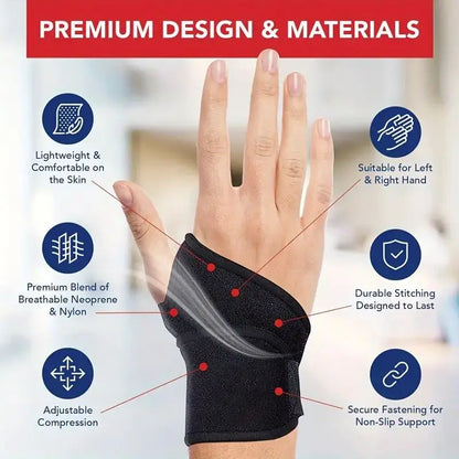 Wrist Brace Adjustable Support Strap Carpal Tunnel Relief