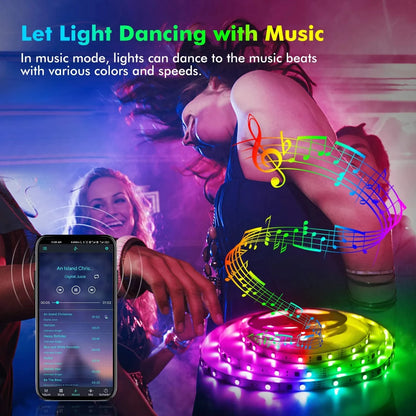 LED Strip Lights RGB Bluetooth Remote USB Flexible Ribbon