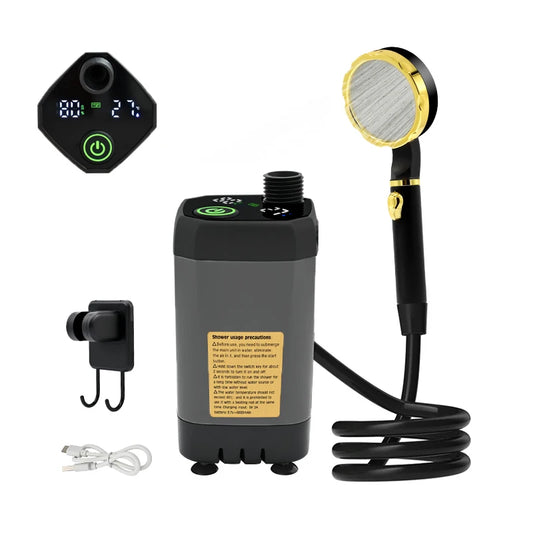 Outdoor Camping Shower Pump with RV Digital Display