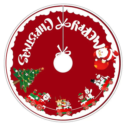 Christmas Tree Skirt Polyester Festive Decoration